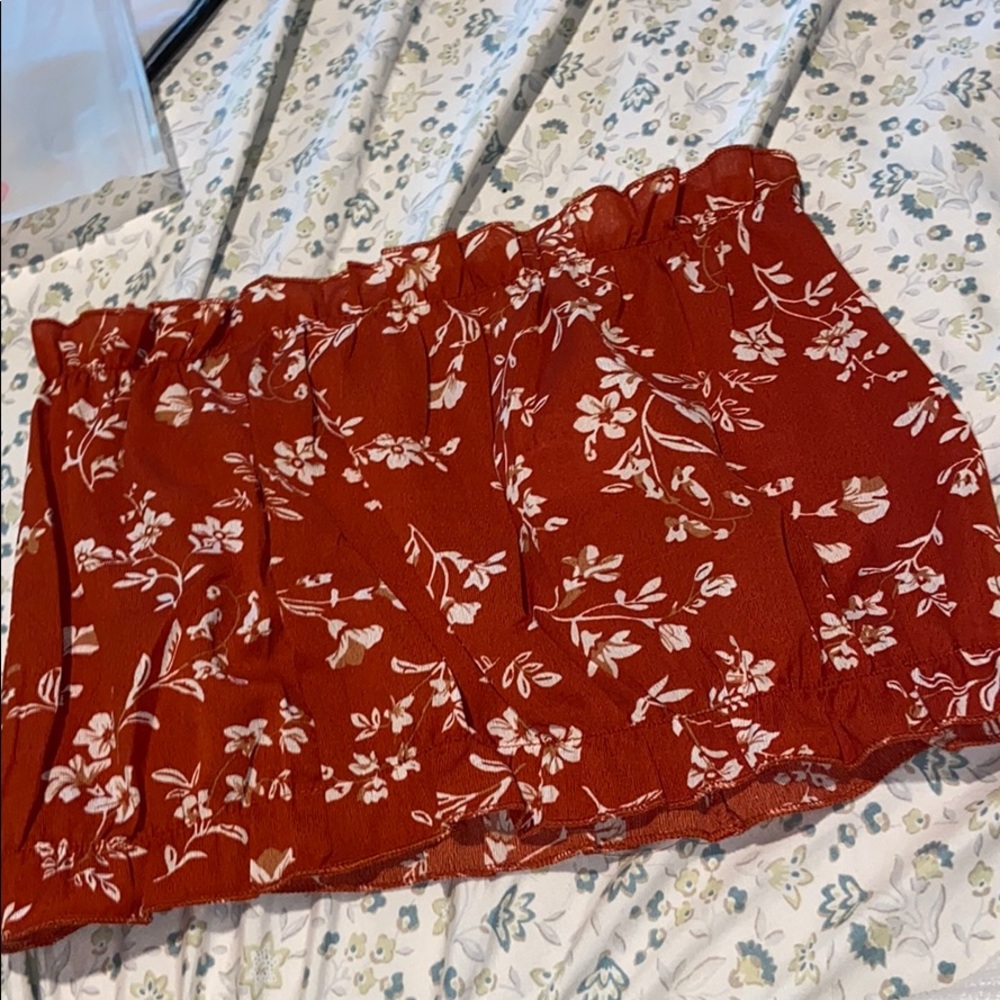 Floral tube top